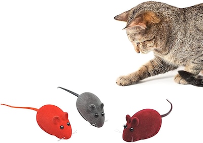 Foto 4 | Juguete Para Gatos Huoguo Flocking Squeaking, 3 Unidades, Para Gatos - Venta Internacional.