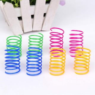 Foto 4 | Cat Spring Toy Huoguo, 24 Piezas De Resortes Espirales Coloridos - Venta Internacional.