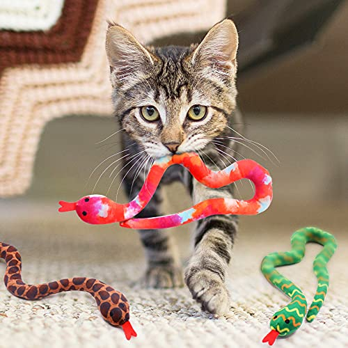 Foto 7 pulgar | Juego De Juguetes Catnip Ciyvolyeen Snake Para Gatos De Interior Con 3 Patrones - Venta Internacional.