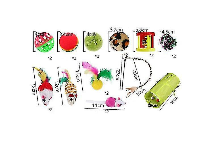 Foto 4 pulgar | Juego De Juguetes Para Gatos Huoguo Kitten Con Túnel, Varita Perforadora Y Punta De Plumas - Venta Internacional.