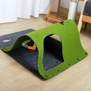 Foto 1 | Bañeras Para Pájaros, Bricolaje, Combinación De Fieltro Para Gatos, Color Verde - Venta Internacional.