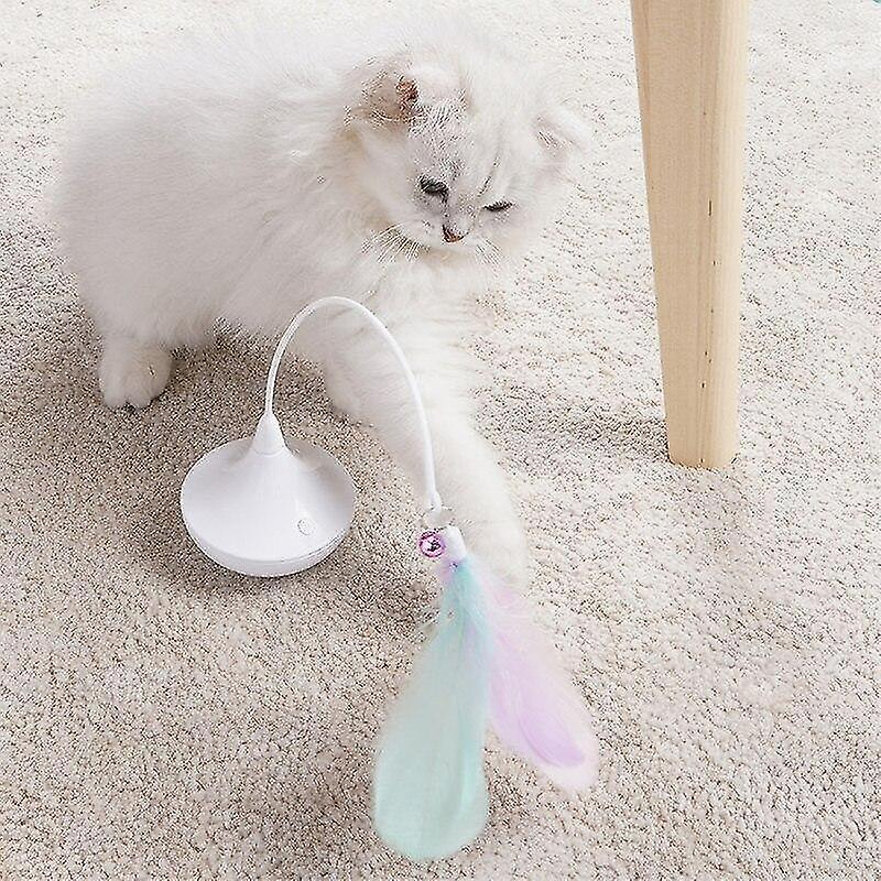 Foto 2 | Palo Antiplumas Huoguo De Juguete Para Gatos Con Campanillas De Viento Giratorias - Venta Internacional.
