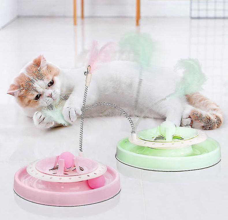 Juguete Para Gatos Huoguo Funny Con Plumas Para Gatos Y Gatitos, Color Rosa - Venta Internacional.