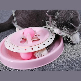 Foto 5 | Juguete Para Gatos Huoguo Funny Con Plumas Para Gatos Y Gatitos, Color Rosa - Venta Internacional.