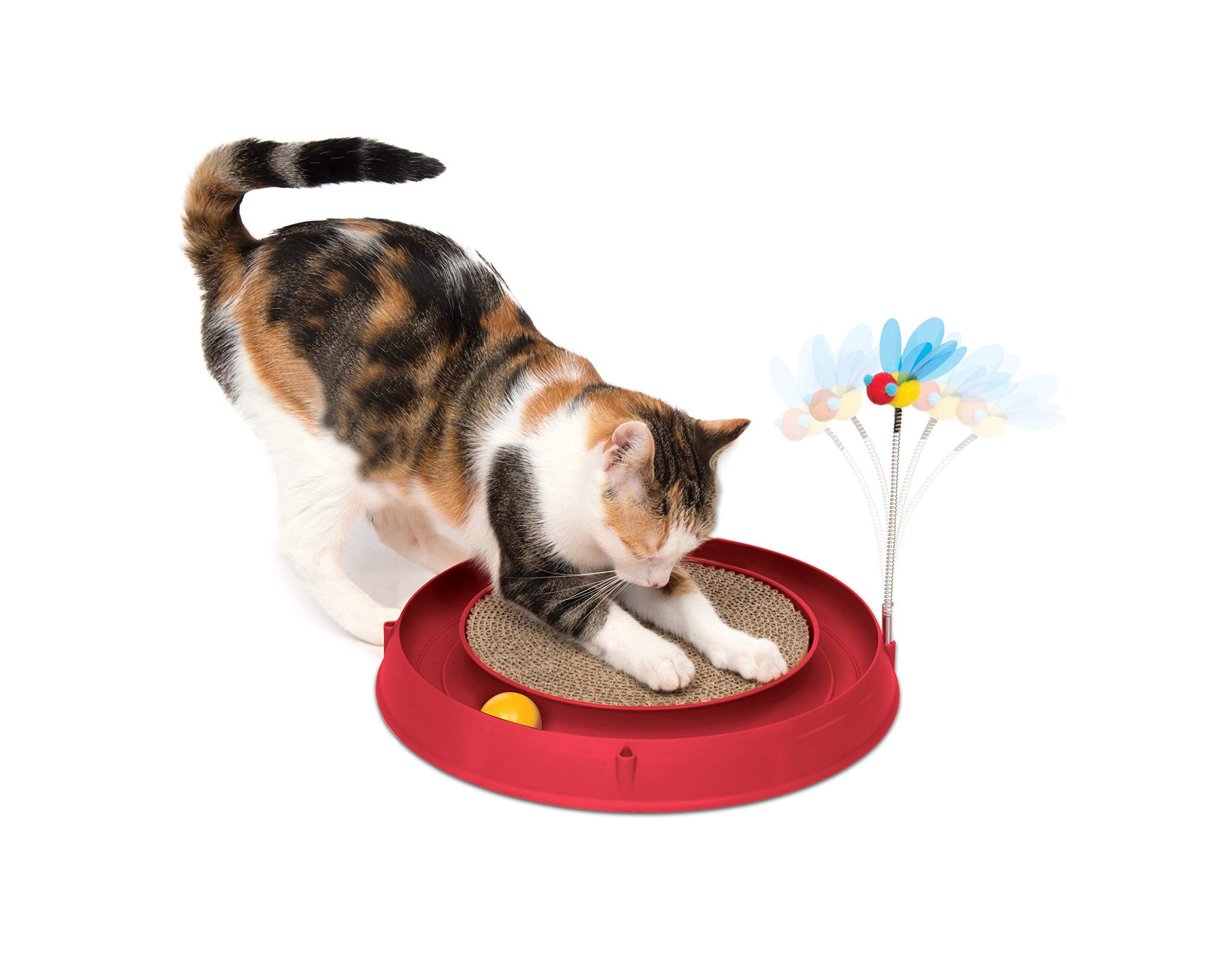 Foto 2 | Pelota De Circuito Cat Toy Catit Play Con Bloc De Notas Y Hierba Gatera, Color Rojo - Venta Internacional.