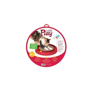 Foto 3 | Pelota De Circuito Cat Toy Catit Play Con Bloc De Notas Y Hierba Gatera, Color Rojo - Venta Internacional.