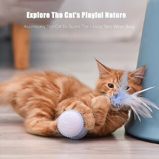 Foto 4 | Palo De Plumas Eléctrico Led Para Gatos Huoguo, Con Forma De Rueda, Para Gatos - Venta Internacional.