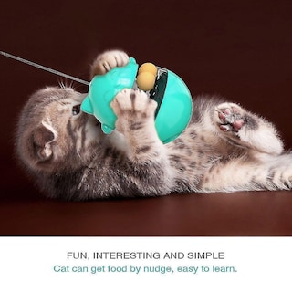 Foto 3 | Juguete Para Gatos Huoguo Attractive Con Dispensador De Comida Lake Blue - Venta Internacional.