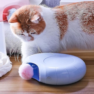 Foto 2 | Palo De Burla Automático Interactivo Para Gatos Huoguo, Azul - Venta Internacional.