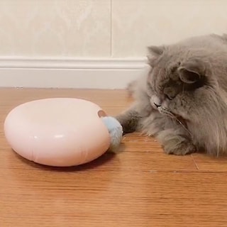 Foto 3 | Palo De Burla Automático Interactivo Para Gatos Huoguo, Azul - Venta Internacional.