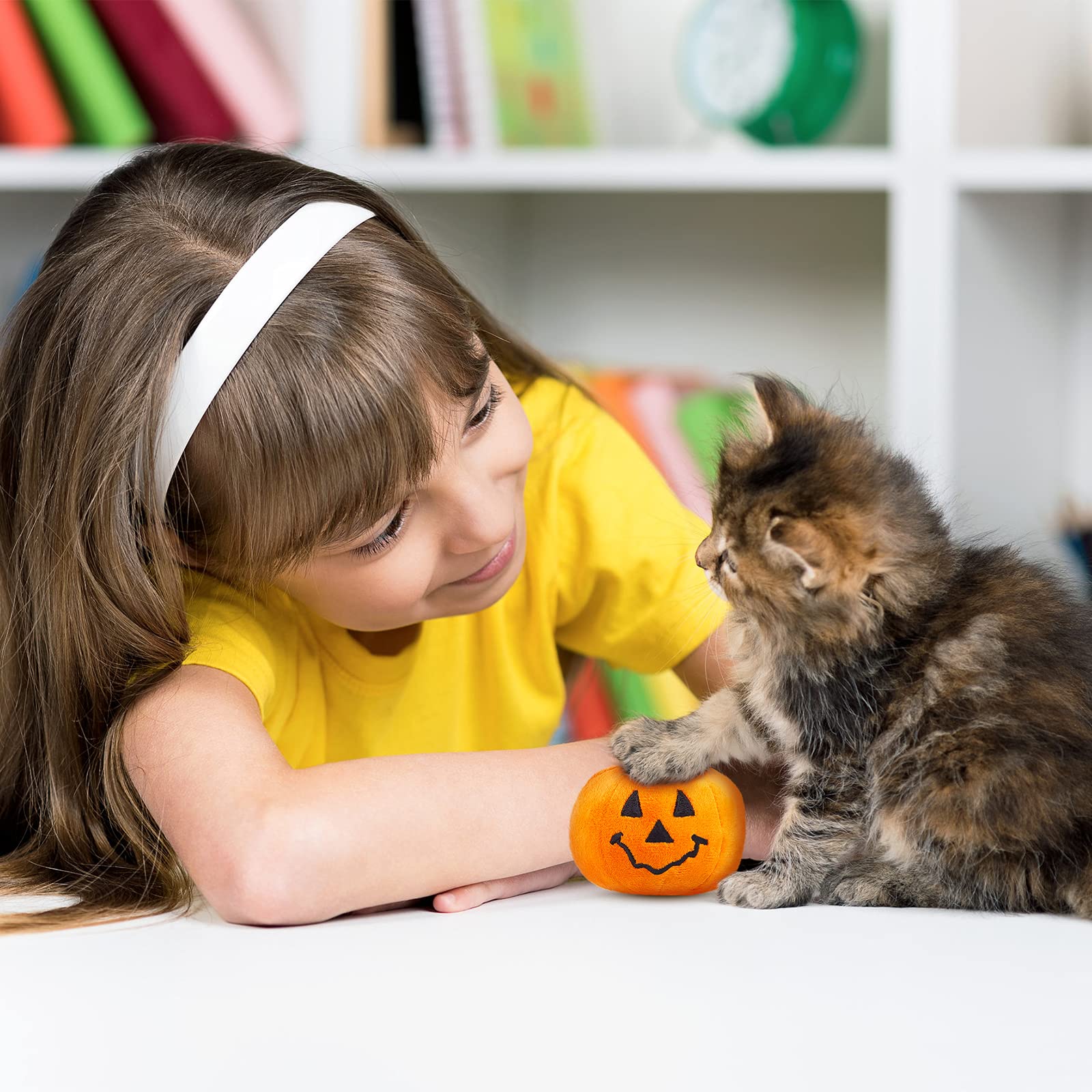 Foto 5 | Calabaza Para El Día De Acción De Gracias De Cat Toy Frienda Con Hierba Gatera, 2 Unidades - Venta Internacional.