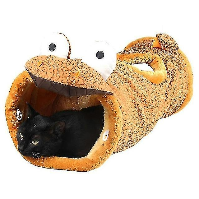 Juguete Plegable Cat Tunnel Para Mascotas, Color Dinosaurio, Para Jaula De Pájaros - Venta Internacional.