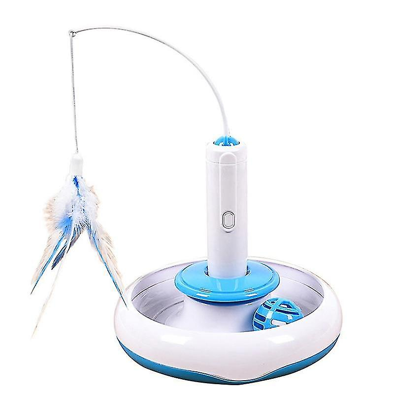 Foto 5 pulgar | Juguete Eléctrico Interactivo Giratorio Para Gatos Con Plumas Para Mascotas - Venta Internacional.