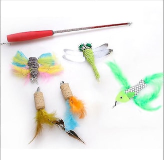 Foto 1 | Juego De Juguetes Para Gatos Huoguo Type4 Con Túnel, Varita Perforadora Y Juguete De Plumas - Venta Internacional.