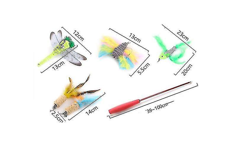 Foto 3 pulgar | Juego De Juguetes Para Gatos Huoguo Type4 Con Túnel, Varita Perforadora Y Juguete De Plumas - Venta Internacional.