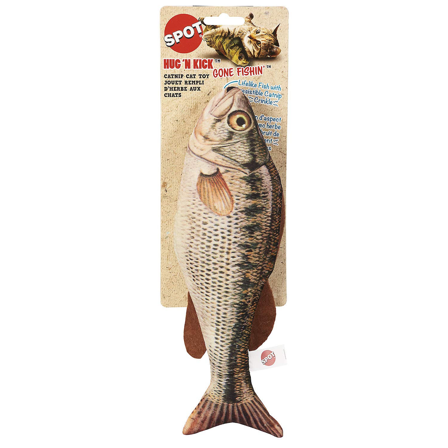 Foto 2 | Juguete Para Gatos Spot Hug'n Kick Gone Fishin' Con Hierba Gatera, 28 G, 28 Cm - Venta Internacional.