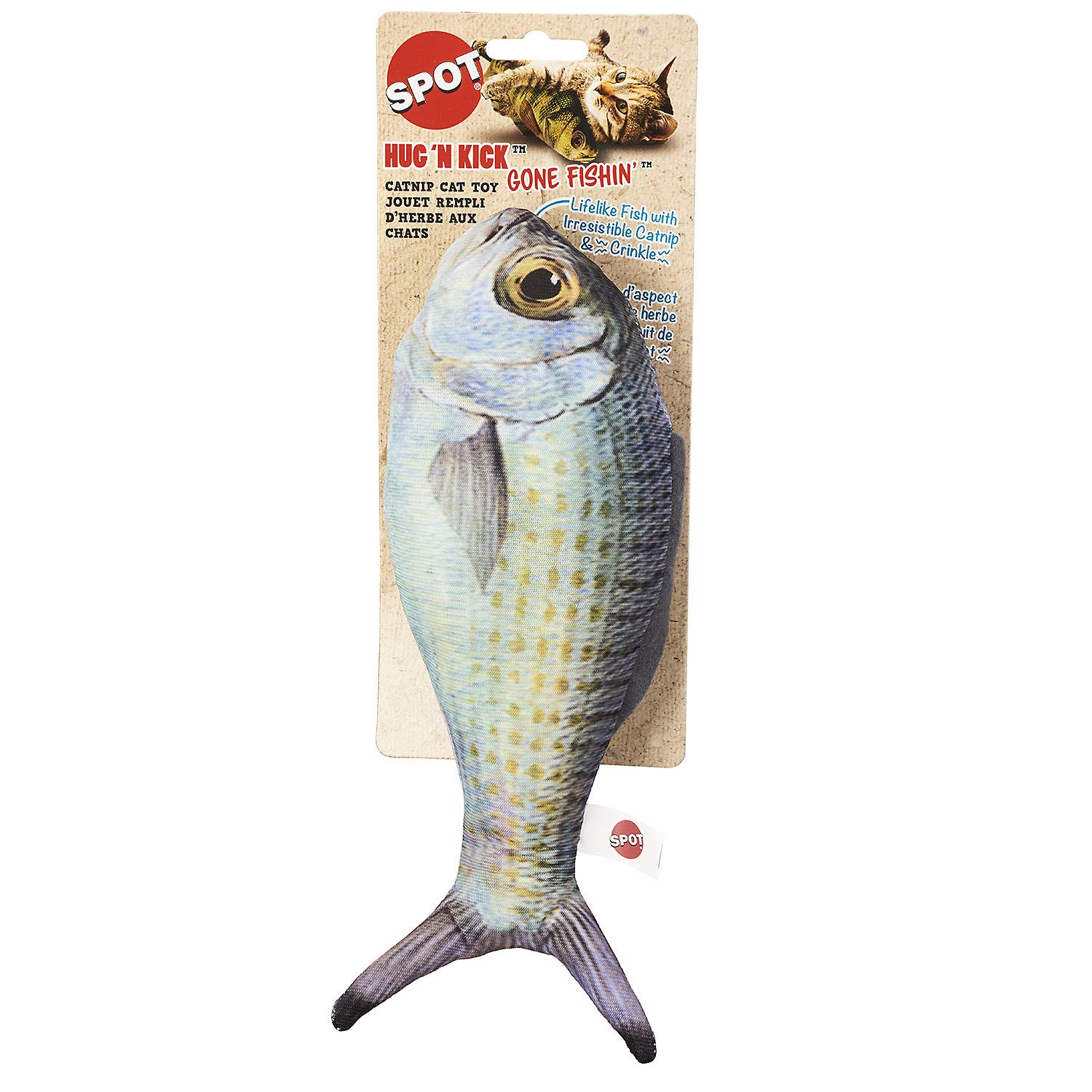 Foto 3 | Juguete Para Gatos Spot Hug'n Kick Gone Fishin' Con Hierba Gatera, 28 G, 28 Cm - Venta Internacional.