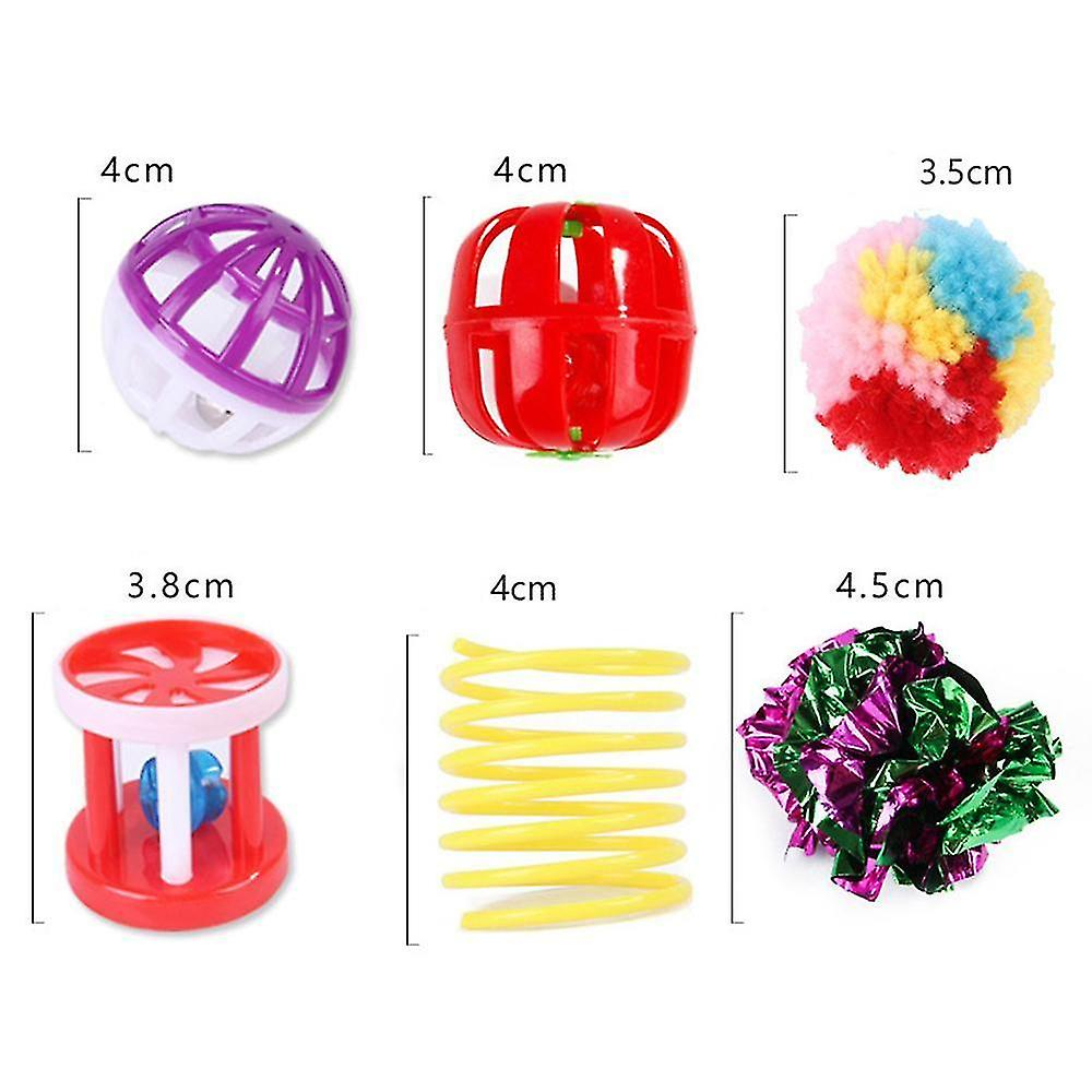 Foto 5 | Kit De 20 Juguetes Plegables Para Túneles Para Gatos Cat Toys Huoguo - Venta Internacional.