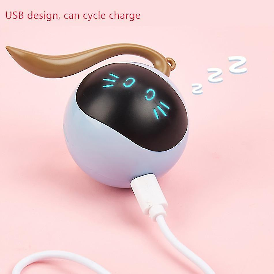 Foto 5 pulgar | Bola Giratoria Automática Inteligente Cat Toy Con Luz Led Y Carga Usb - Venta Internacional.