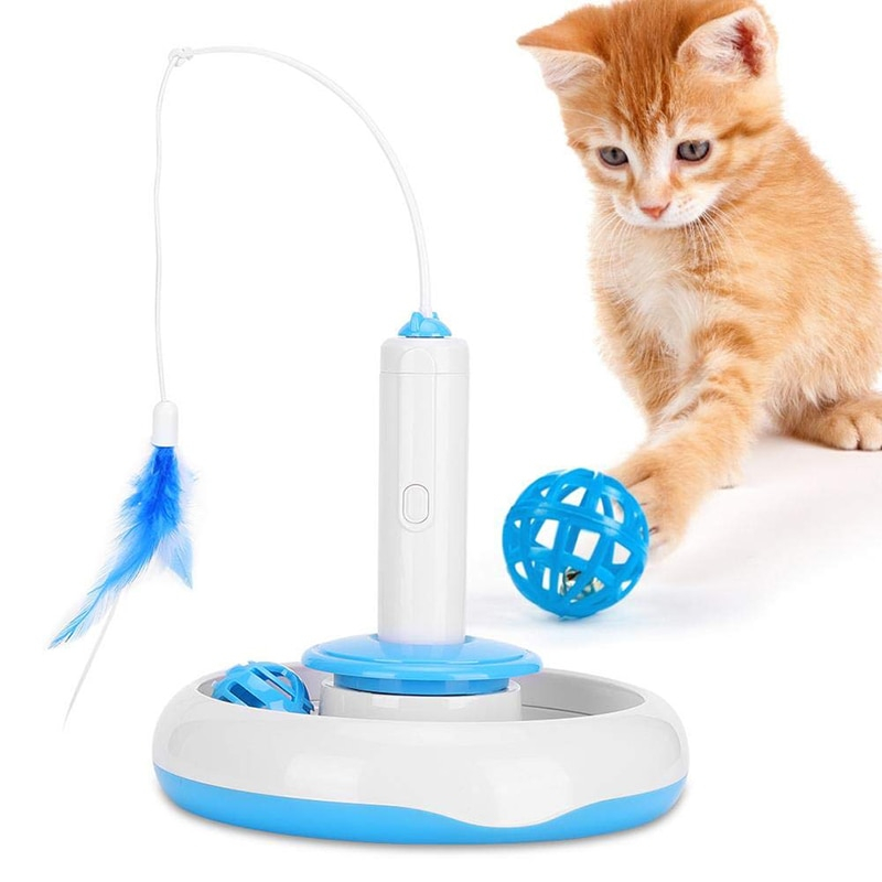 Palillo Eléctrico Interactivo Para Gatos Con Torre De Orugas - Venta Internacional.