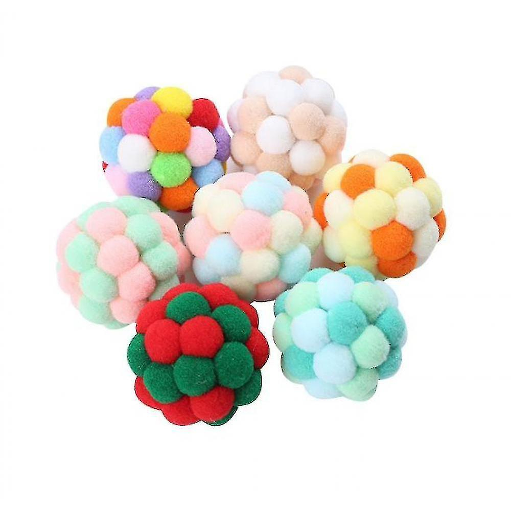 Foto 5 pulgar | Pelota Hinchable Para Gatos Huoguo, Colorida, Hecha A Mano - Venta Internacional.