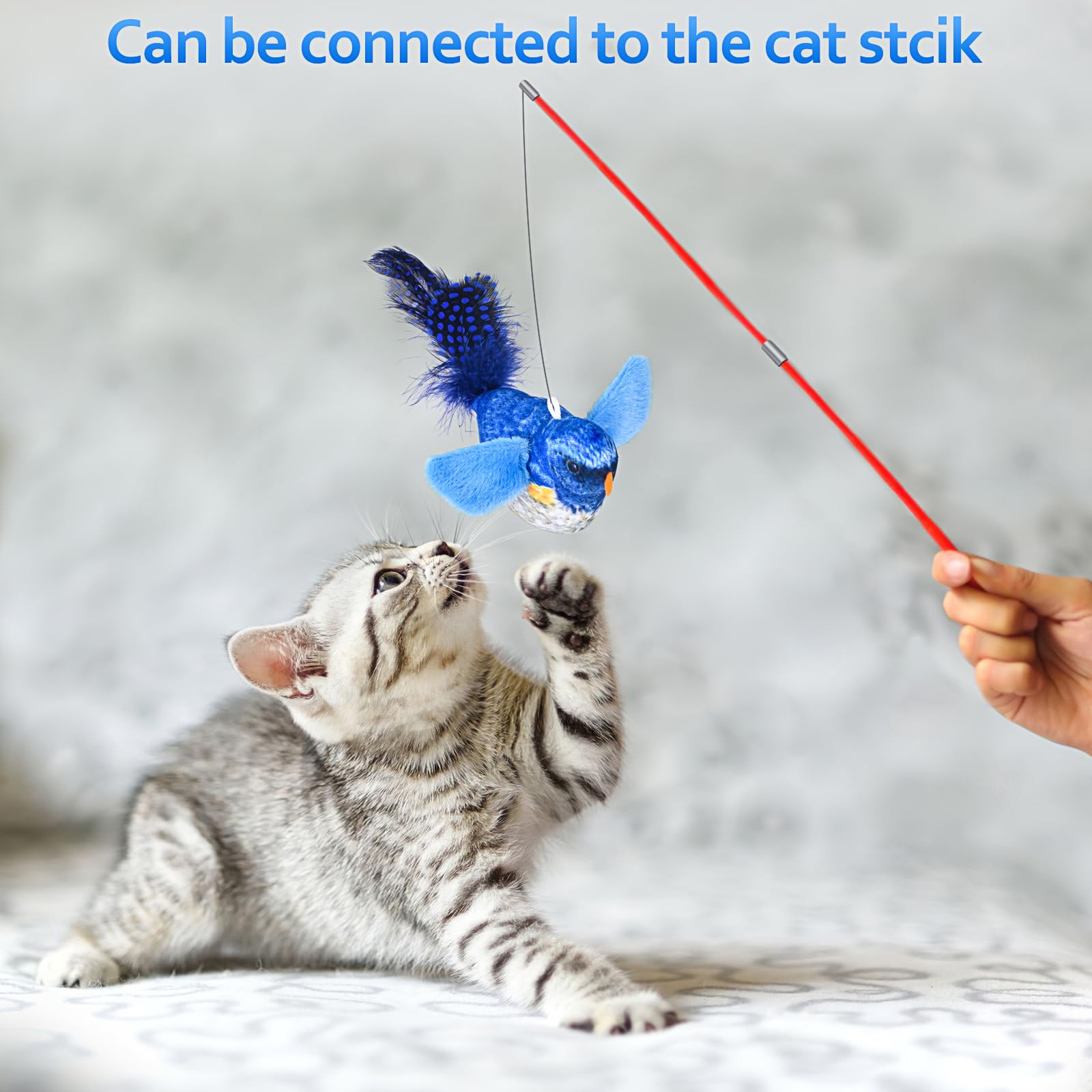 Foto 4 | Juguetes Interactivos Para Gatos Havit Sandpiper Bird Para Gatos De Interior - Venta Internacional.