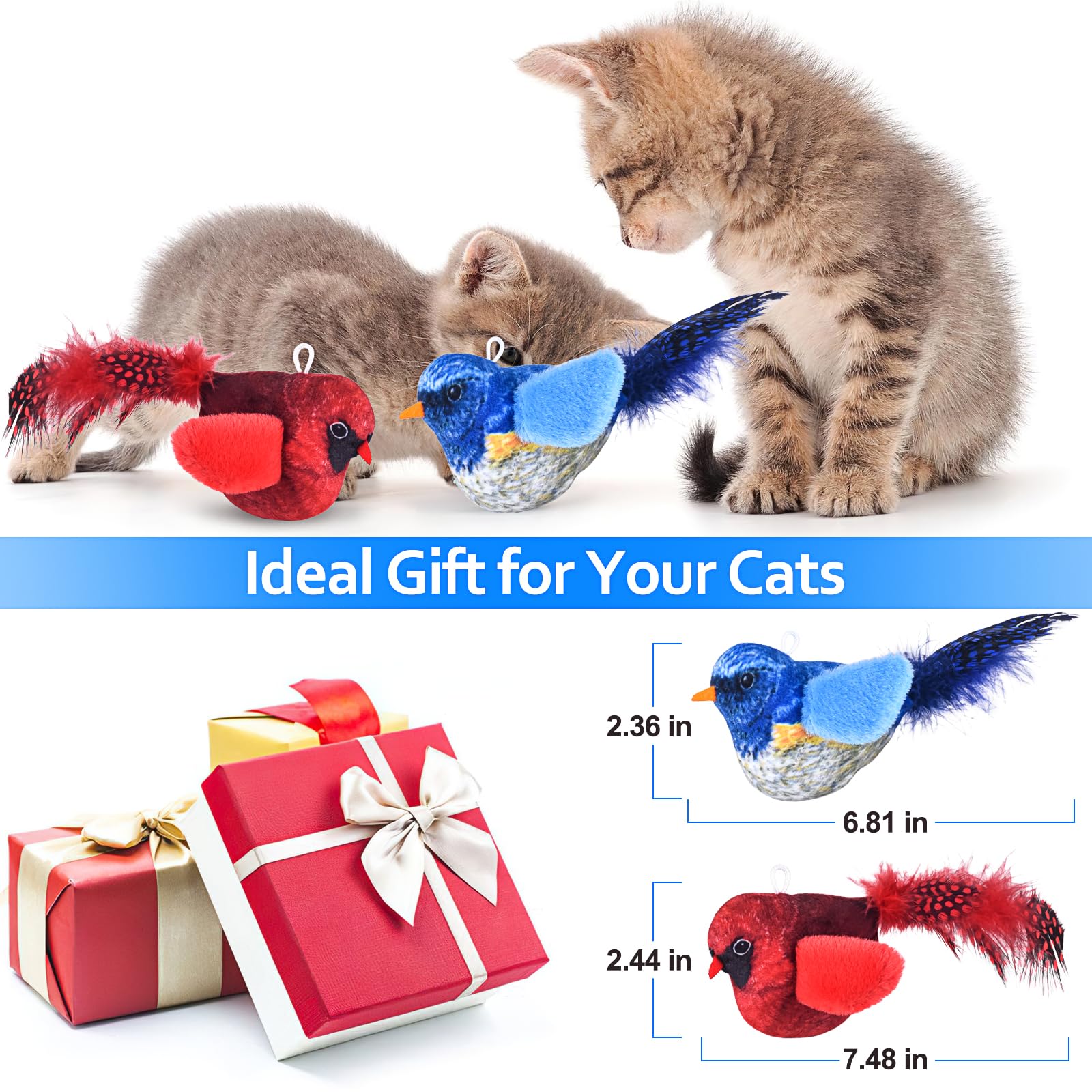 Foto 7 | Juguetes Interactivos Para Gatos Havit Sandpiper Bird Para Gatos De Interior - Venta Internacional.