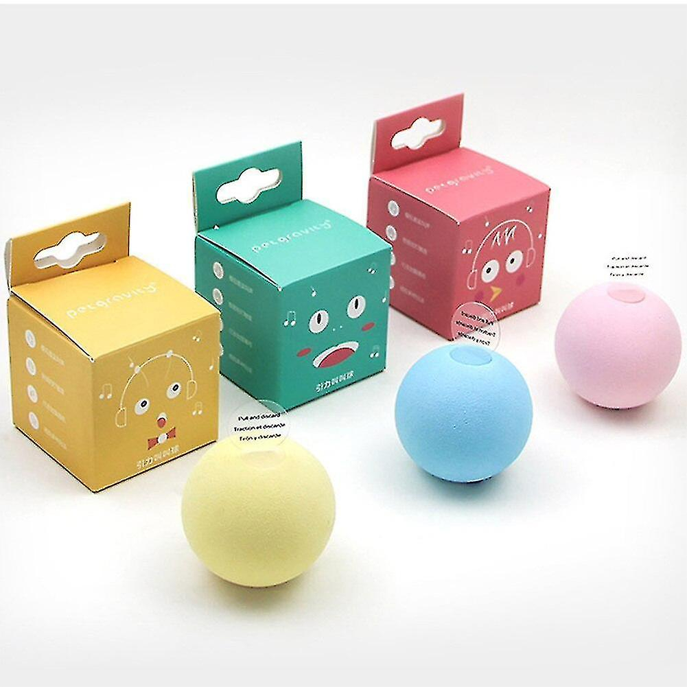Foto 2 | Pelota De Juguete Para Gatos Con 3 Chirridos Para Hacer Ejercicio Con Gatos Huoguo - Venta Internacional.