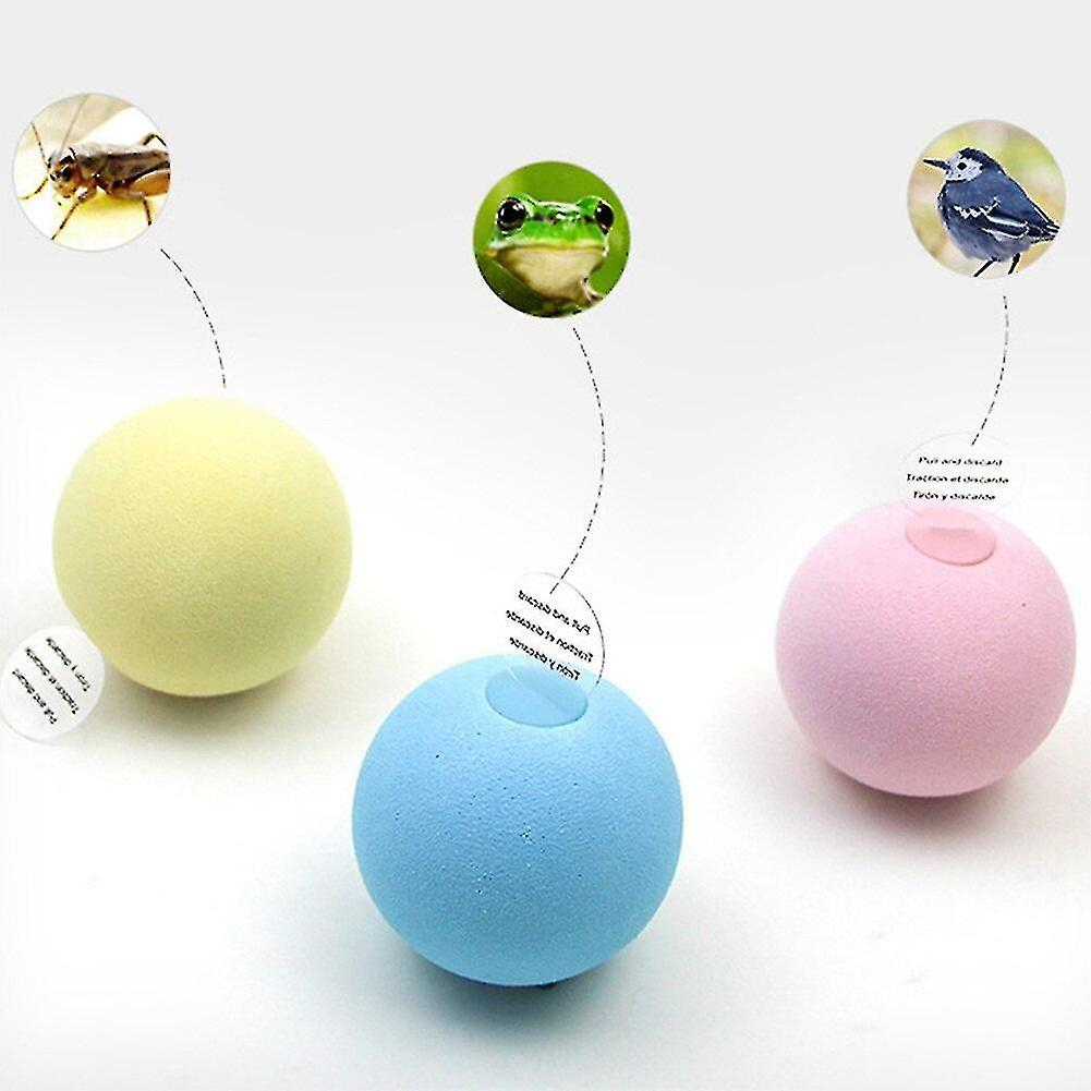 Foto 4 pulgar | Pelota De Juguete Para Gatos Con 3 Chirridos Para Hacer Ejercicio Con Gatos Huoguo - Venta Internacional.