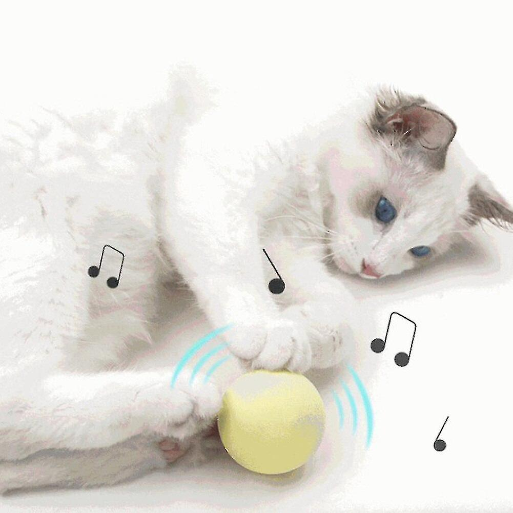 Foto 4 | Pelota De Juguete Para Gatos Con 3 Chirridos Para Hacer Ejercicio Con Gatos Huoguo - Venta Internacional.