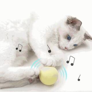 Foto 4 | Pelota De Juguete Para Gatos Con 3 Chirridos Para Hacer Ejercicio Con Gatos Huoguo - Venta Internacional.