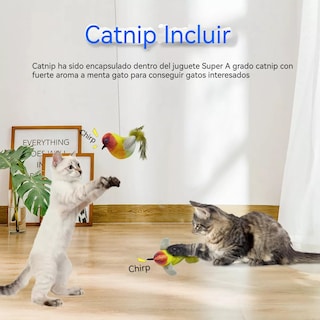 Foto 3 | Juguete Para Gato, Un Pájaro Que Baila Y Pía Eo Safe Imports Esi-17292 Multicolor