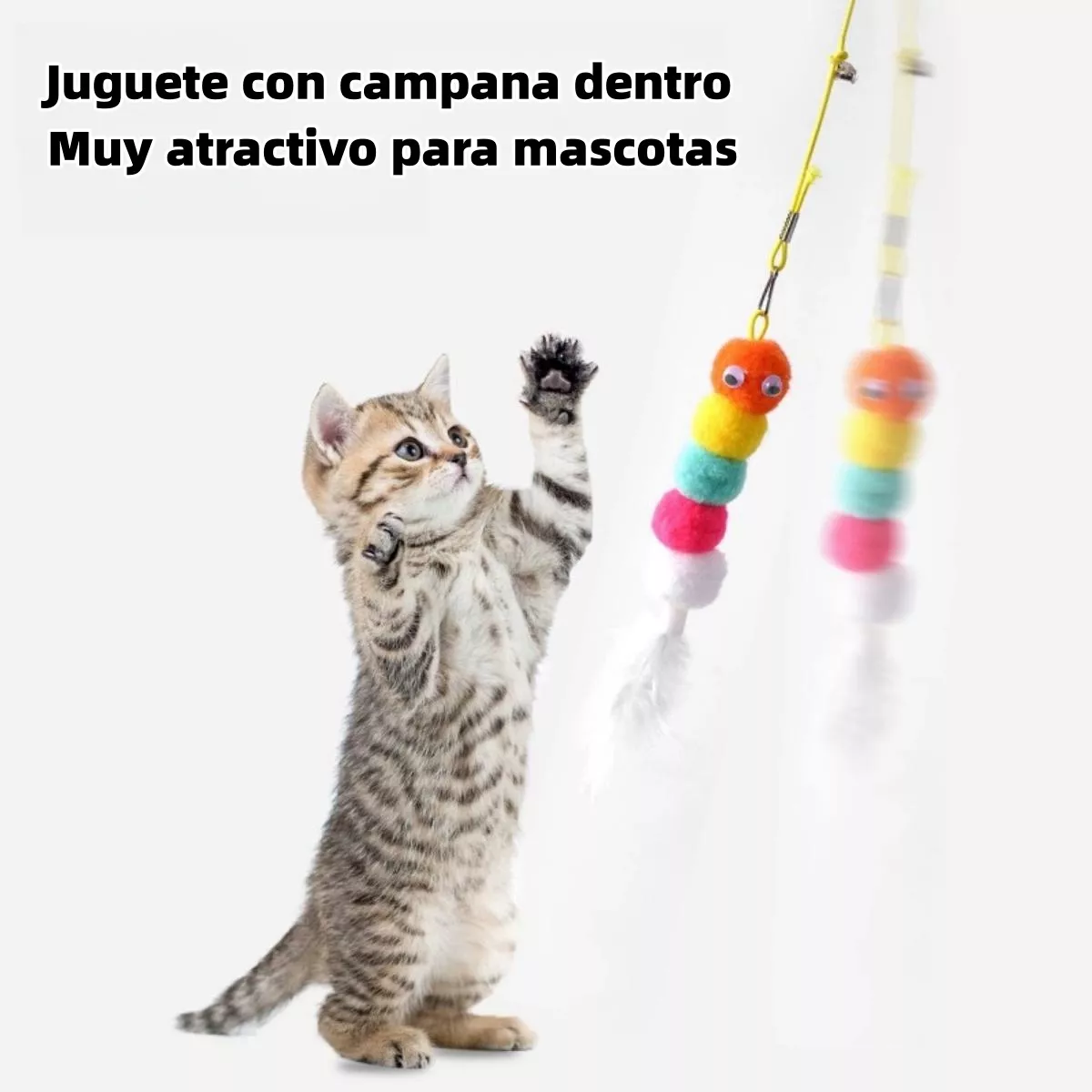 Foto 4 pulgar | 2unid.caza Cuerda Elástica Juguetes Para Mascotas ,gatos Eo Safe Imports Esi-17290 Multicolor