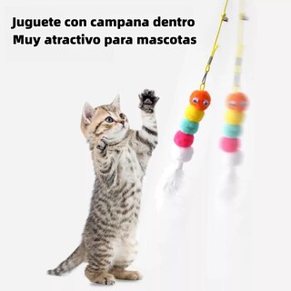 Foto 3 | 2unid.caza Cuerda Elástica Juguetes Para Mascotas ,gatos Eo Safe Imports Esi-17290 Multicolor