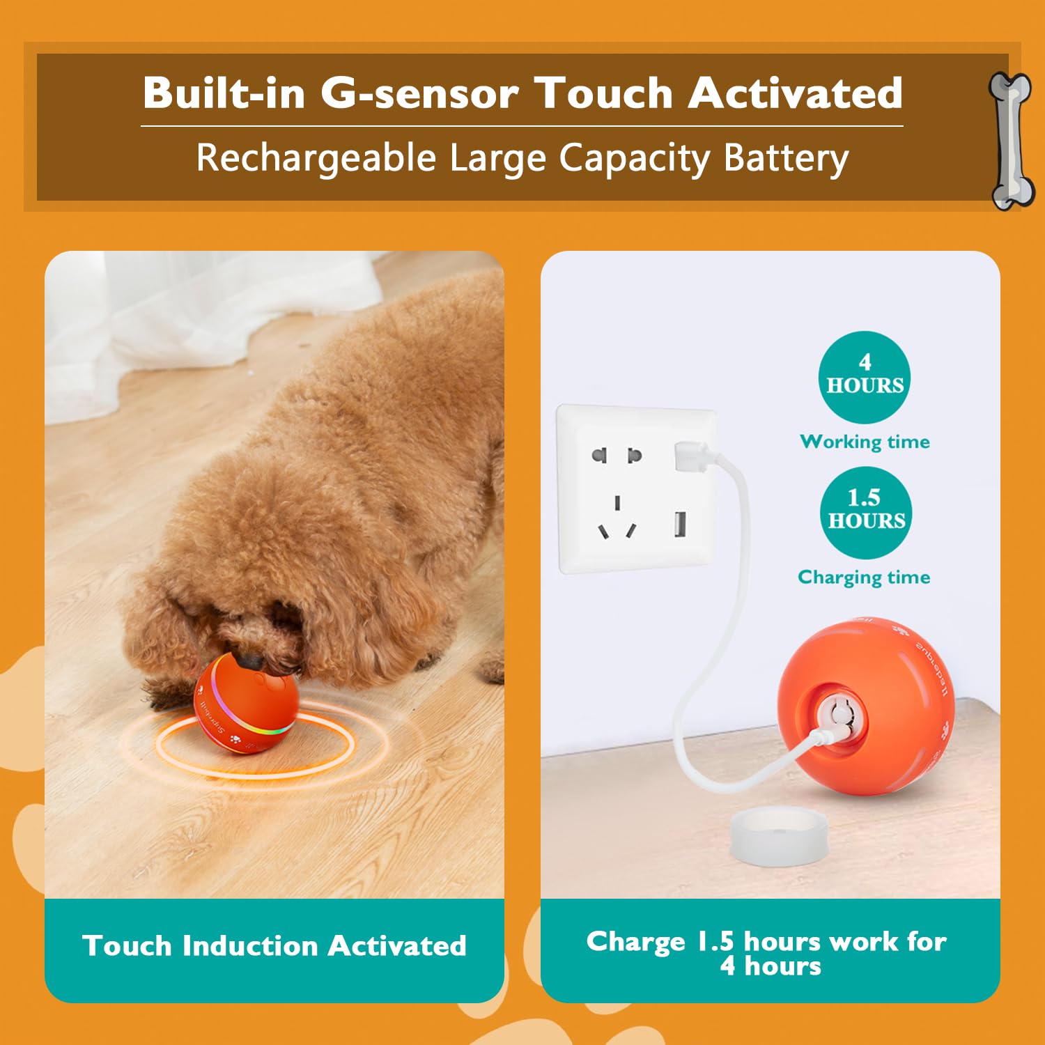 Foto 4 pulgar | Pelota Interactiva para Perros Petdroid - Venta Internacional