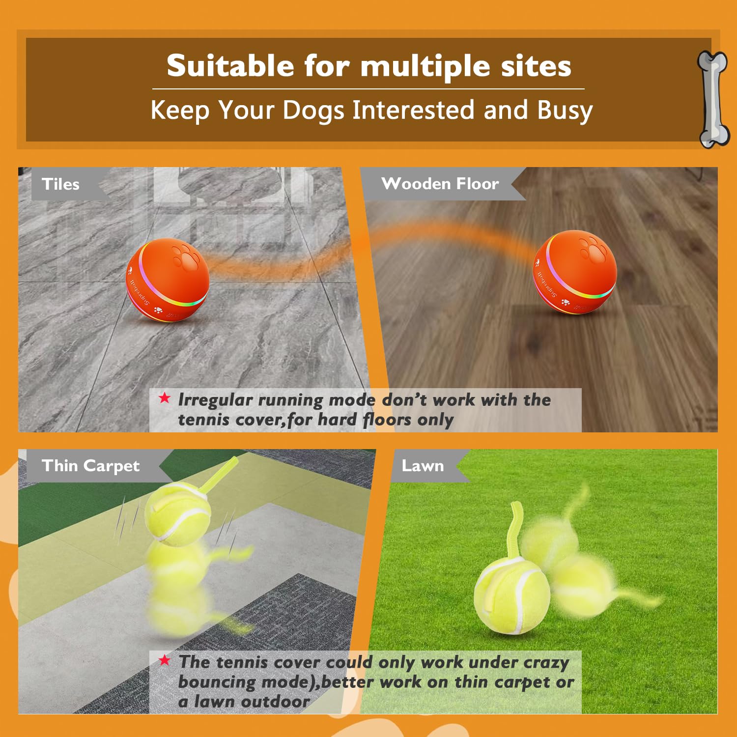 Foto 6 pulgar | Pelota Interactiva para Perros Petdroid - Venta Internacional