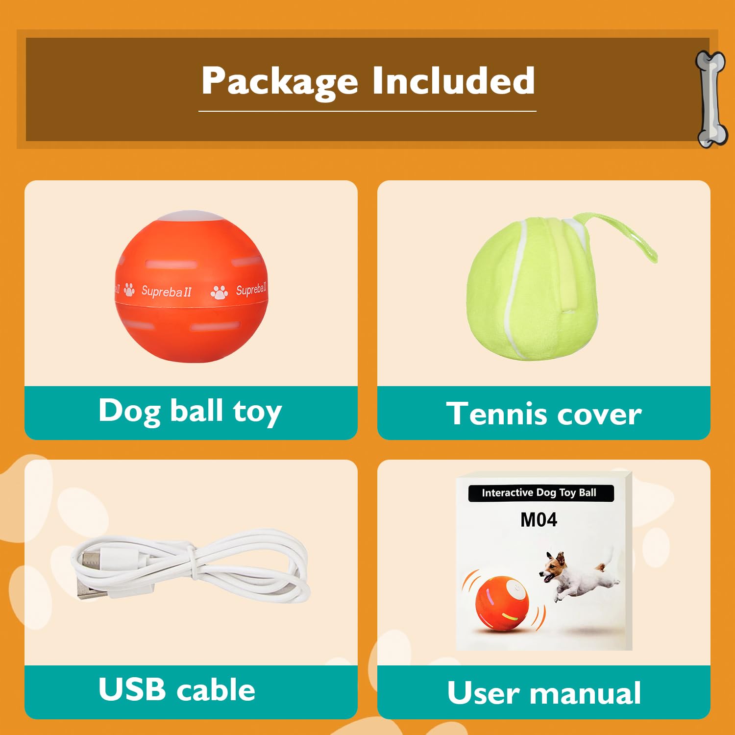 Foto 8 pulgar | Pelota Interactiva para Perros Petdroid - Venta Internacional