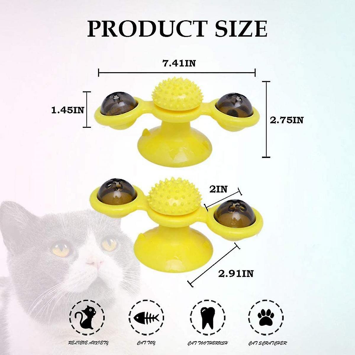 Foto 5 pulgar | Mesa Giratoria Cat Windmill Toy Huoguo Con Base De Succión - Venta Internacional.