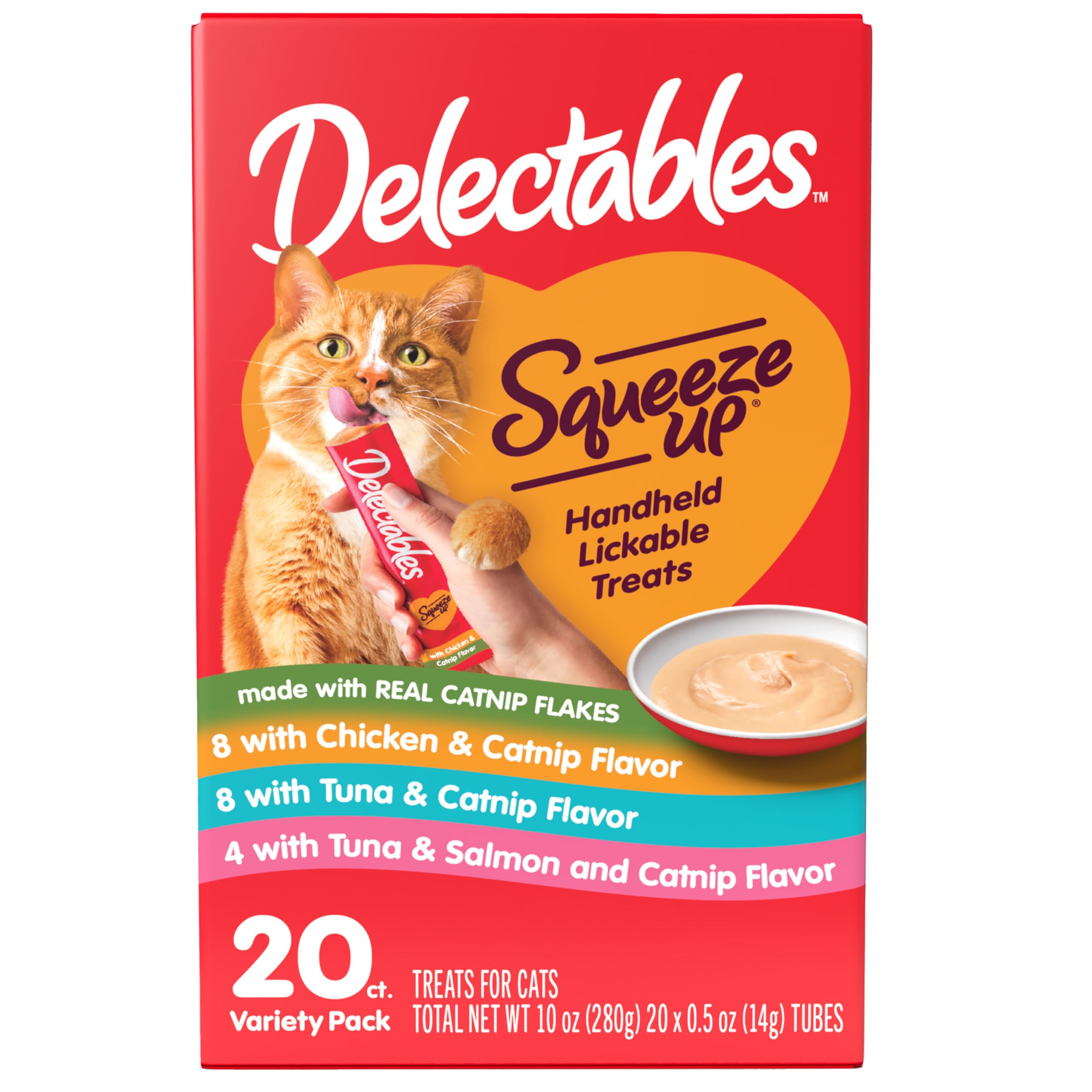Cat Treats Hartz Delectables Squeeze Up - Hierba Gatera (20 X 15 Ml) - Venta Internacional.