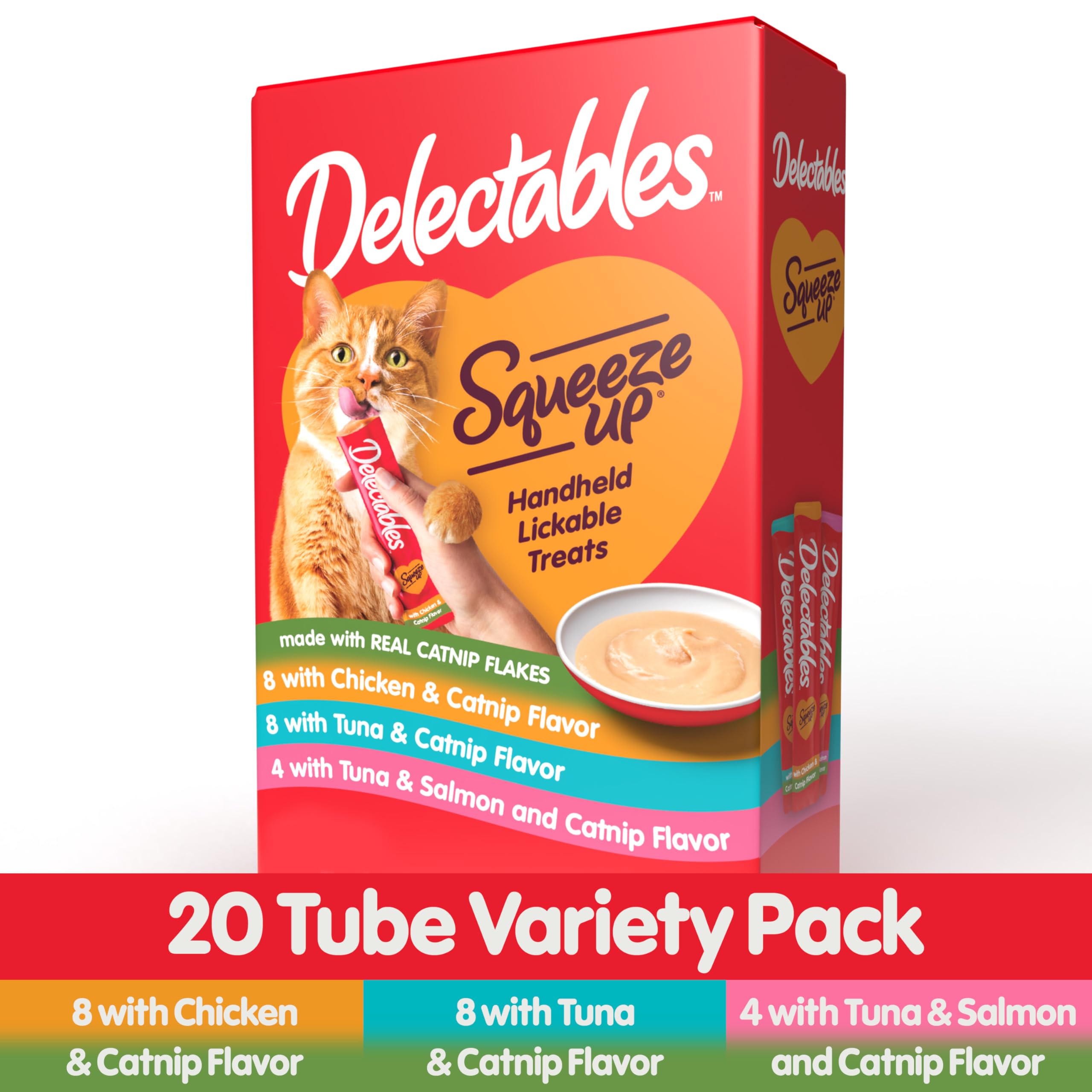 Foto 2 | Cat Treats Hartz Delectables Squeeze Up - Hierba Gatera (20 X 15 Ml) - Venta Internacional.