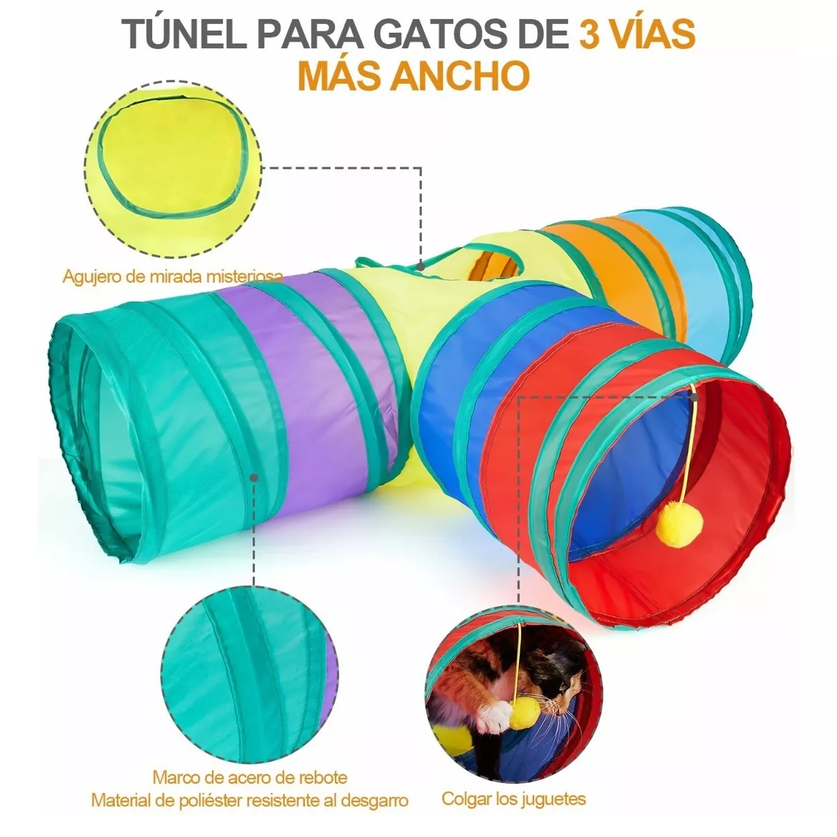 Foto 3 pulgar | Juguetes Para Gato No Incluye Mascota 22 Pcs. Eo Safe Imports Esi-7828-1 Multicolor