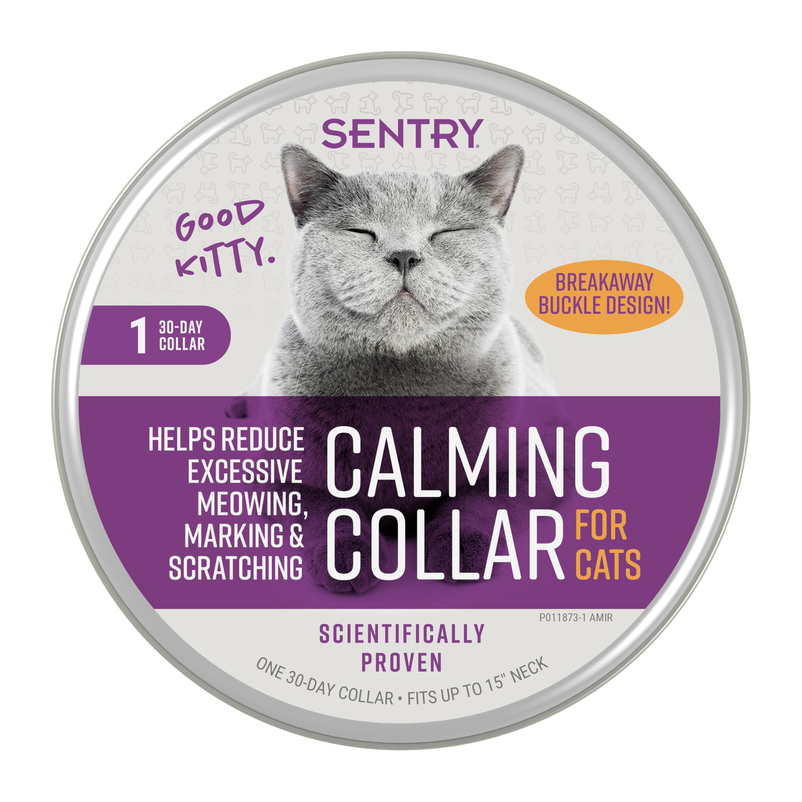 Foto 2 pulgar | El Collar Calmante Para Gatos Sentry Pet Care 30 Días Reduce El Estrés - Venta Internacional.