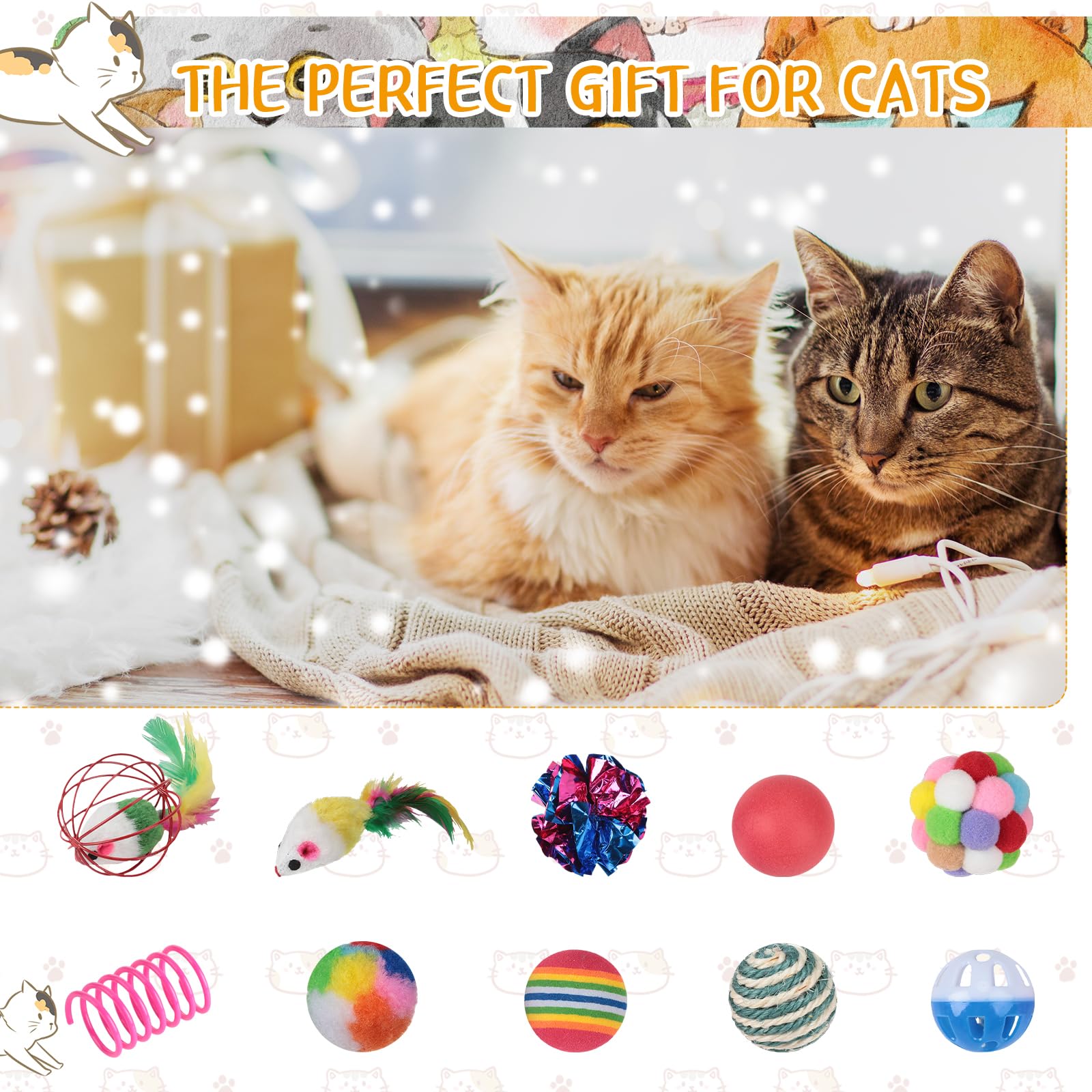 Foto 6 | Cat Toys Sappy, Paquete De 150 Unidades Para Gatitos A Granel Con Juguetes Variados - Venta Internacional.