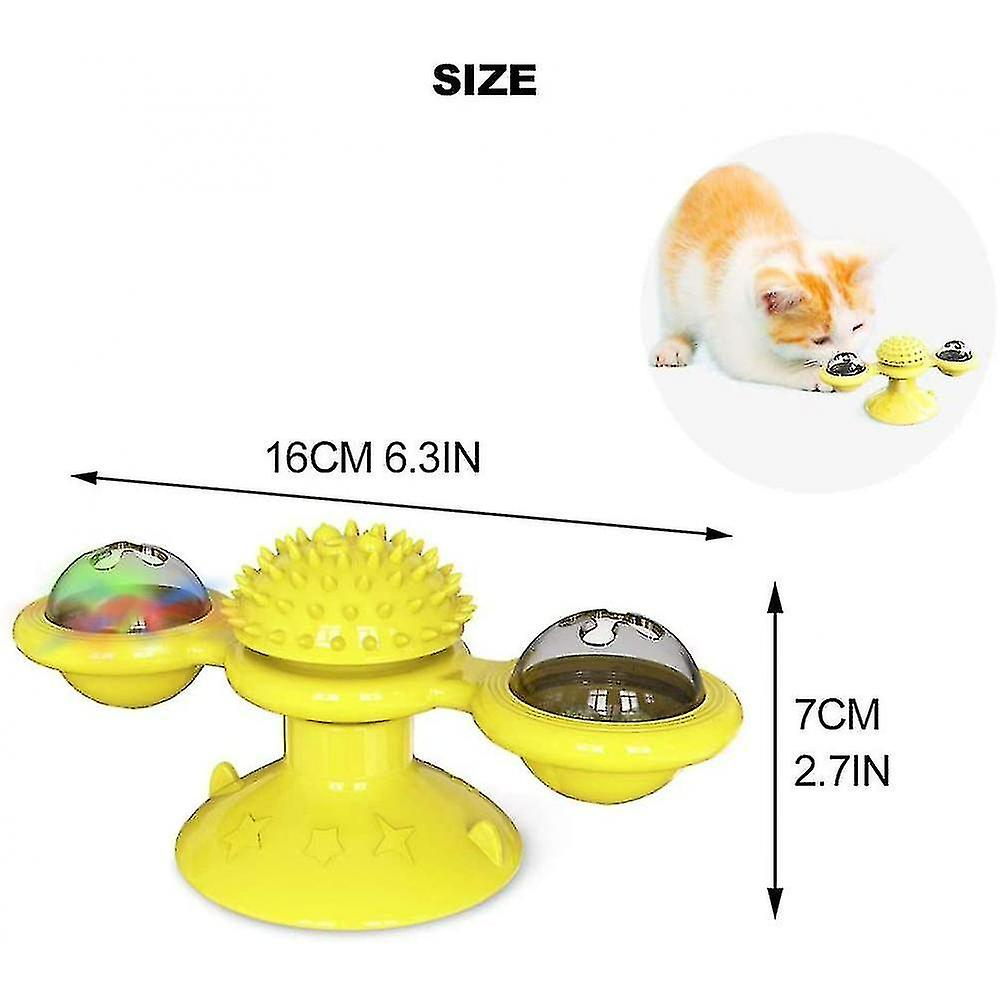 Foto 3 pulgar | Molino De Viento Para Gatos Con Bola Led, Tocadiscos, Interactivo - Venta Internacional.