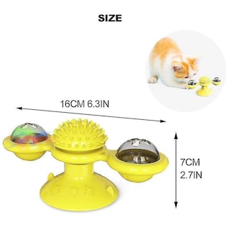 Foto 2 | Molino De Viento Para Gatos Con Bola Led, Tocadiscos, Interactivo - Venta Internacional.
