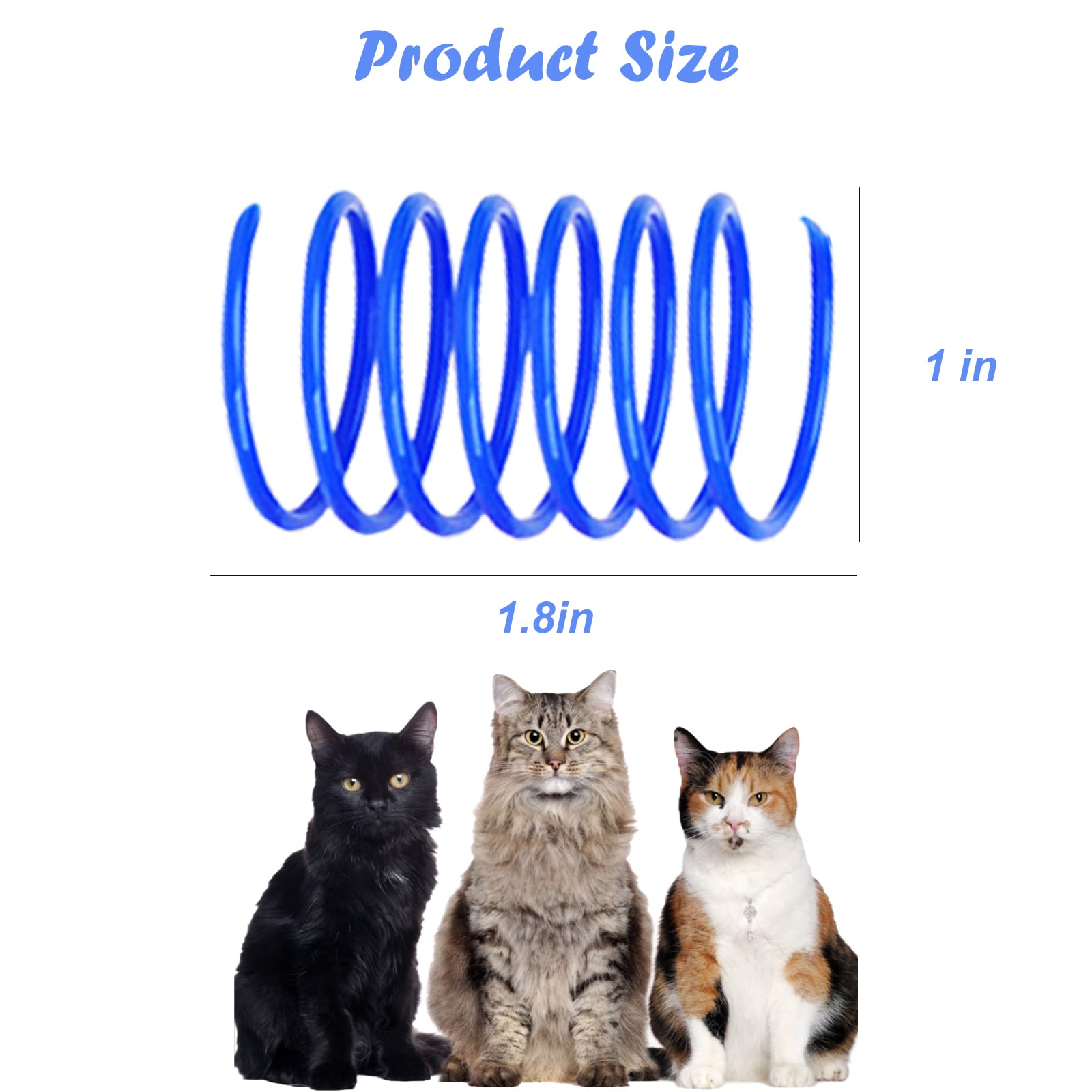 Foto 4 pulgar | Muelles Coloridos De Plástico Cat Spring Toys Ismarten (10 Unidades) - Venta Internacional.