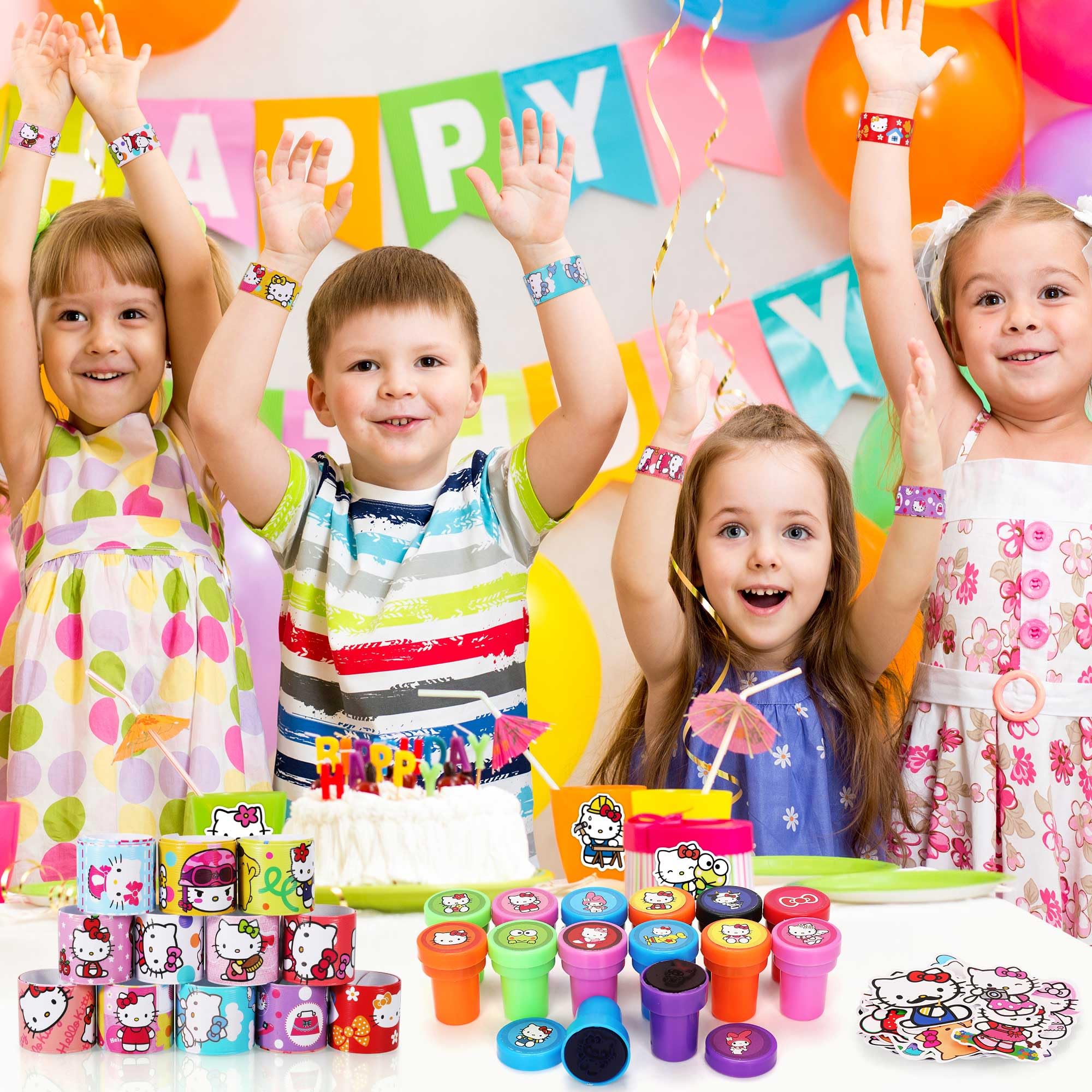 Foto 4 pulgar | Set Party Favors Para Decoración De Fiesta De Cumpleaños Con Gatos, 98 Unidades - Venta Internacional.