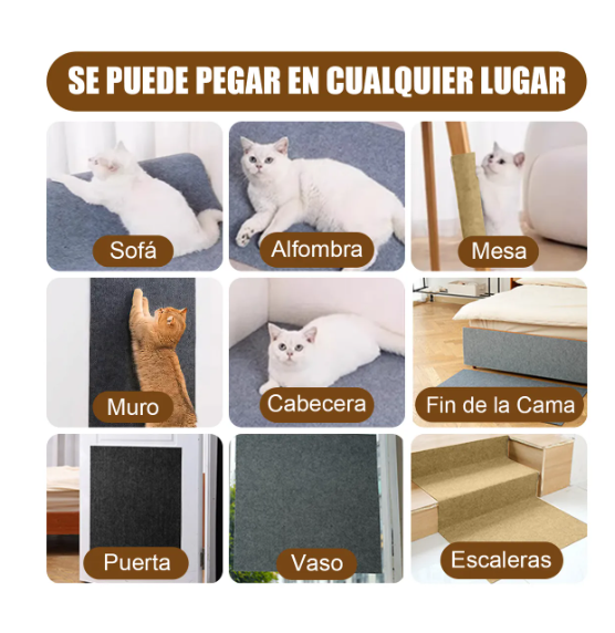 Foto 3 pulgar | Rascador Para Protector Sofa Gato Muebles Torre Arbol 100 Cm Gris