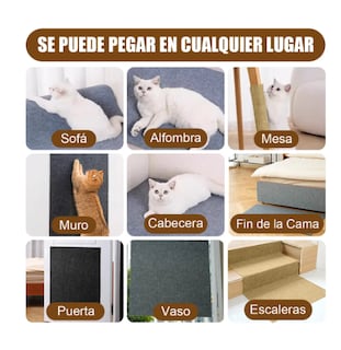 Foto 2 | Rascador Para Protector Sofa Gato Muebles Torre Arbol 100 Cm Gris