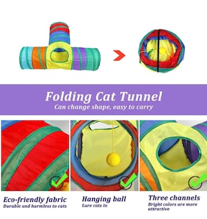 Foto 4 | Gatip 30 Piezas De Juguetes Para Gatos Mascotas Túnel Para Gatos